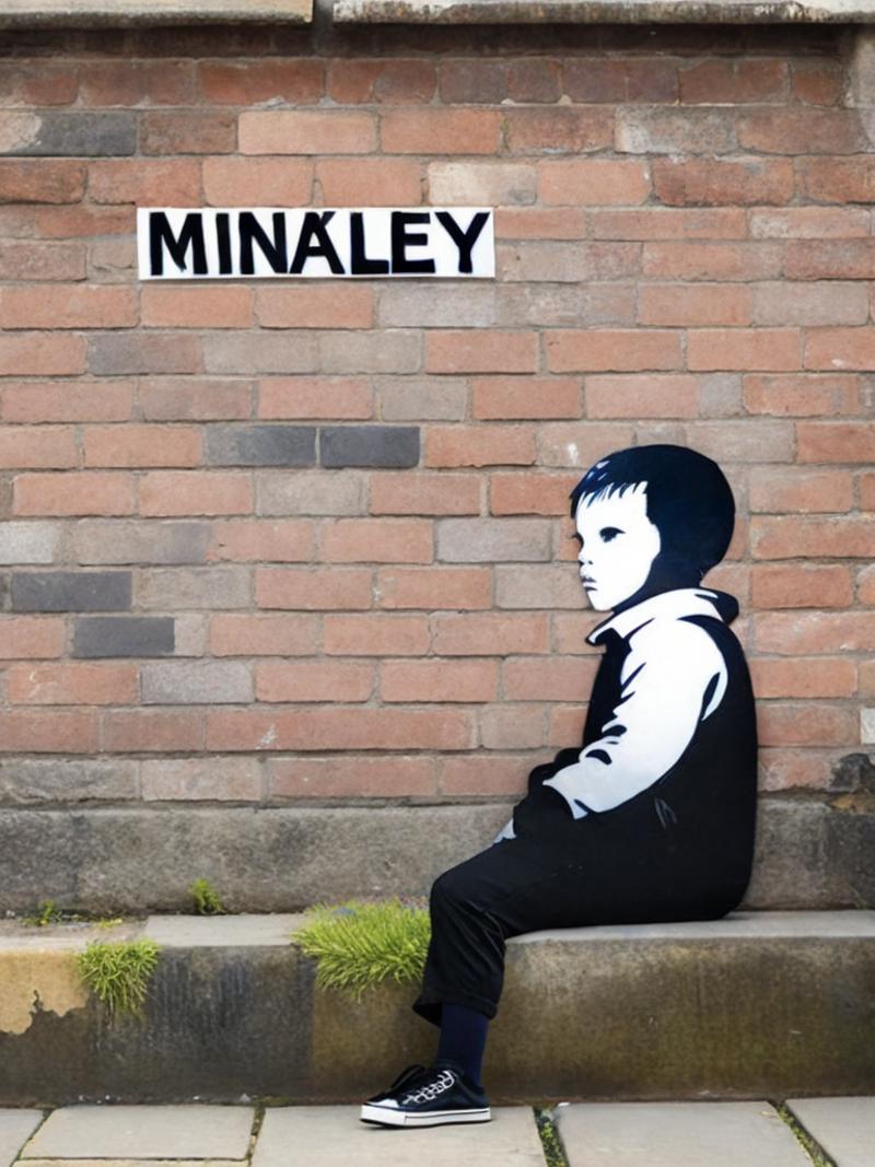 00177-2852624764-a painting of a child sitting on a brick wall with a message written on it by Banksy.png